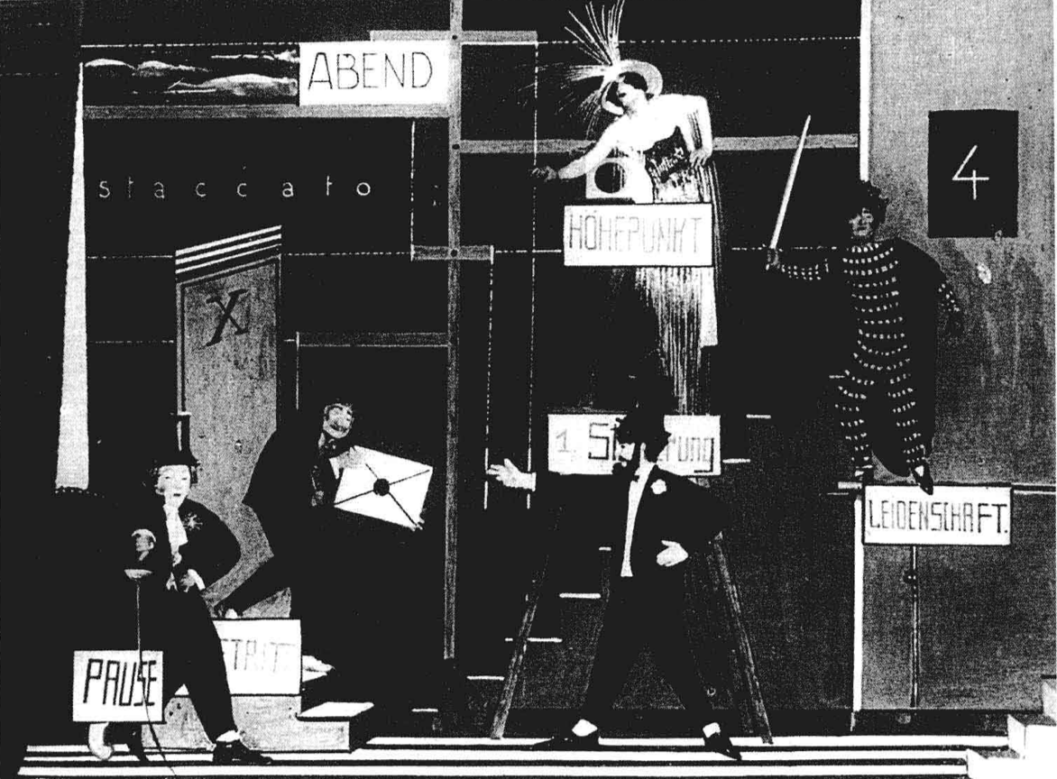 《超越，或地点的哑剧》（Meta or the Pantomime of Places），包豪斯舞台的即兴表演（1924）
