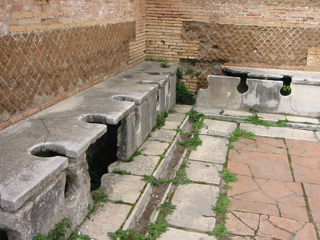 古罗马的公共厕所